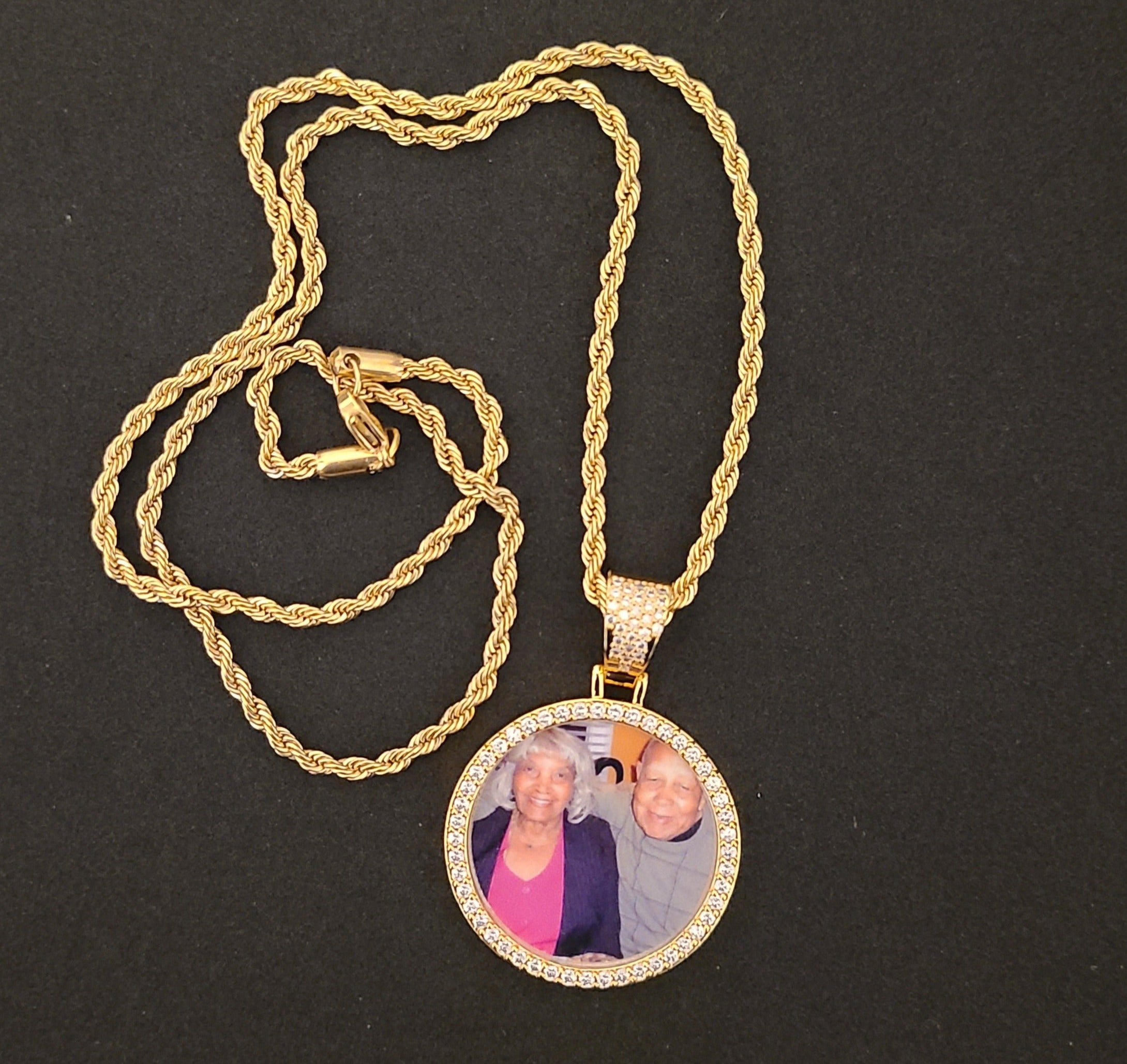 Pretzel Personalised Necklace In Blue Lagoon – Amama